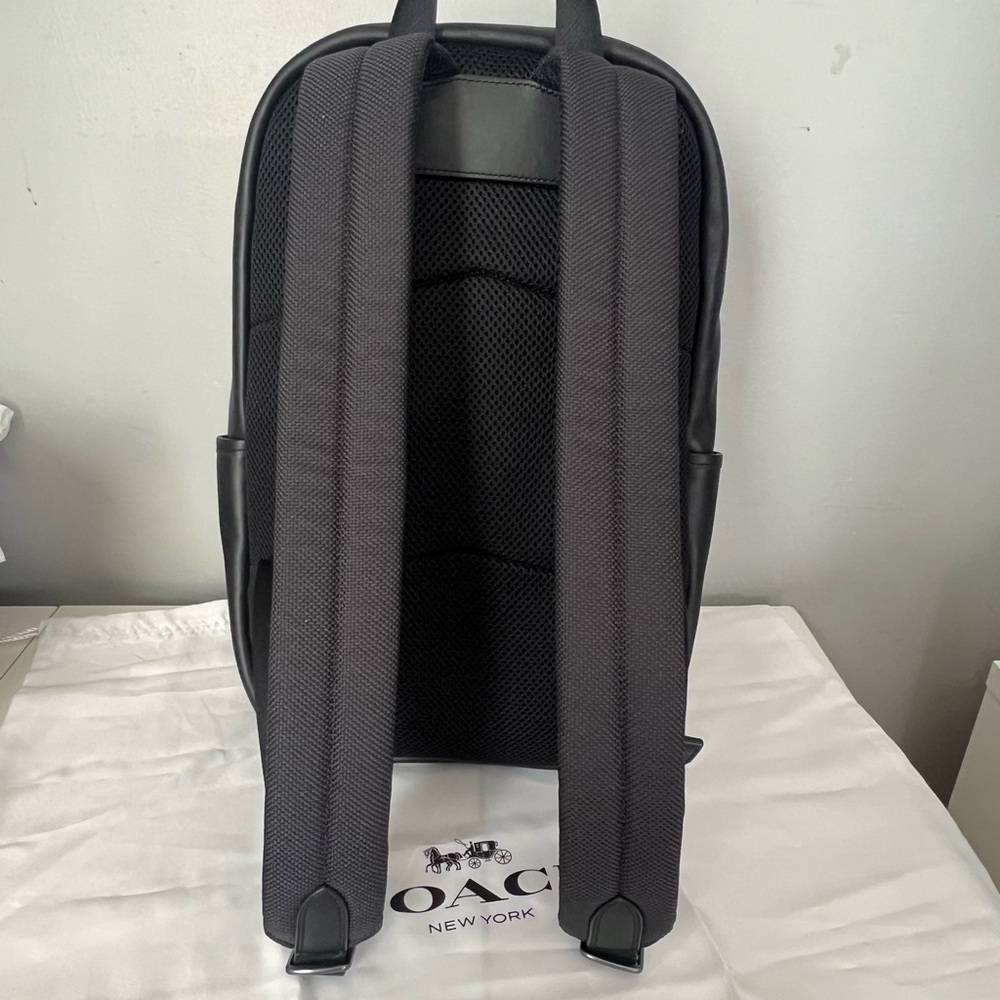 Coach Signature Black and Gray Men's Backpack - Picture 14 of 15